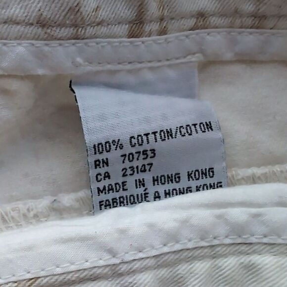 Talbots Cream and Tan Floral Jeans - Picture 5 of 9